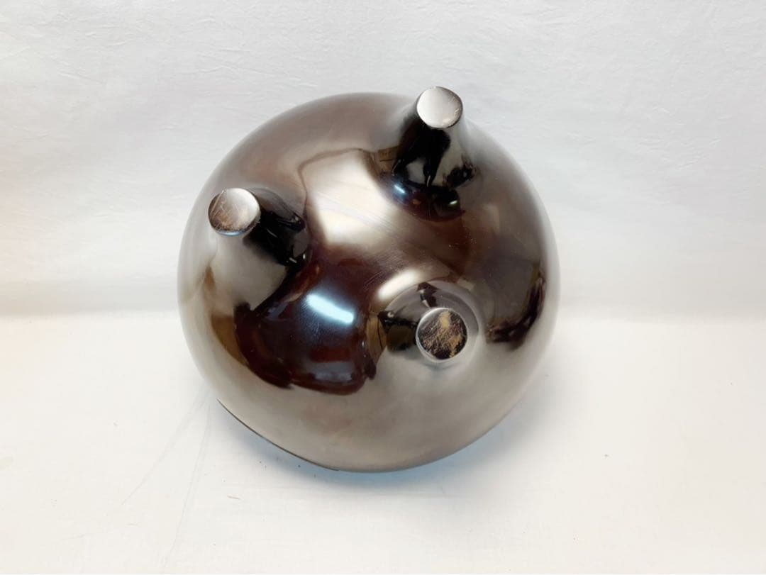 美品 茶道具 鋳師 金屋庄兵衛造 唐銅朝鮮風炉 真形釜添 野々田電熱器 共箱