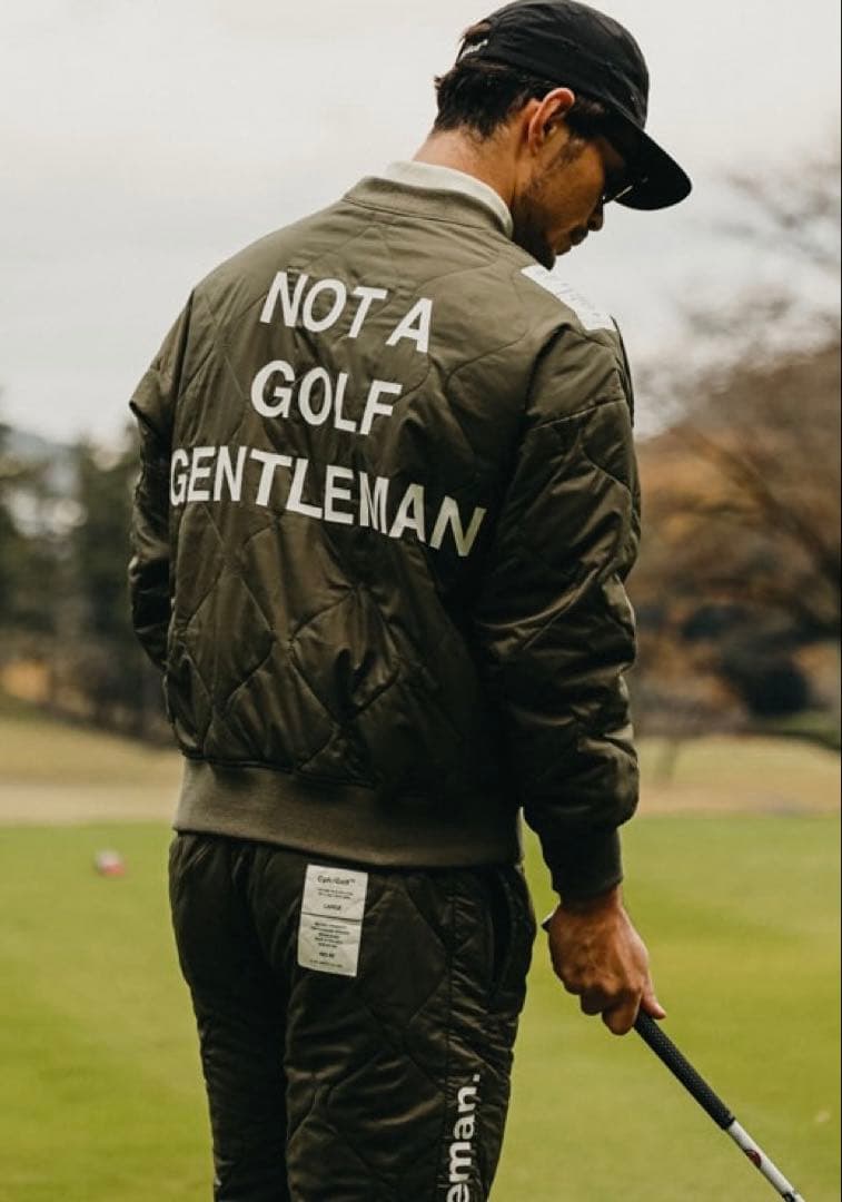 Captains Helm Golf 防寒中綿 セットアップ　オリーブ　L