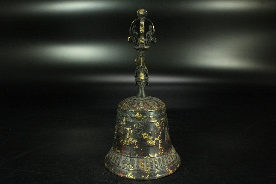 仏教美術 古銅 御鈴 鐘(K-LC972)