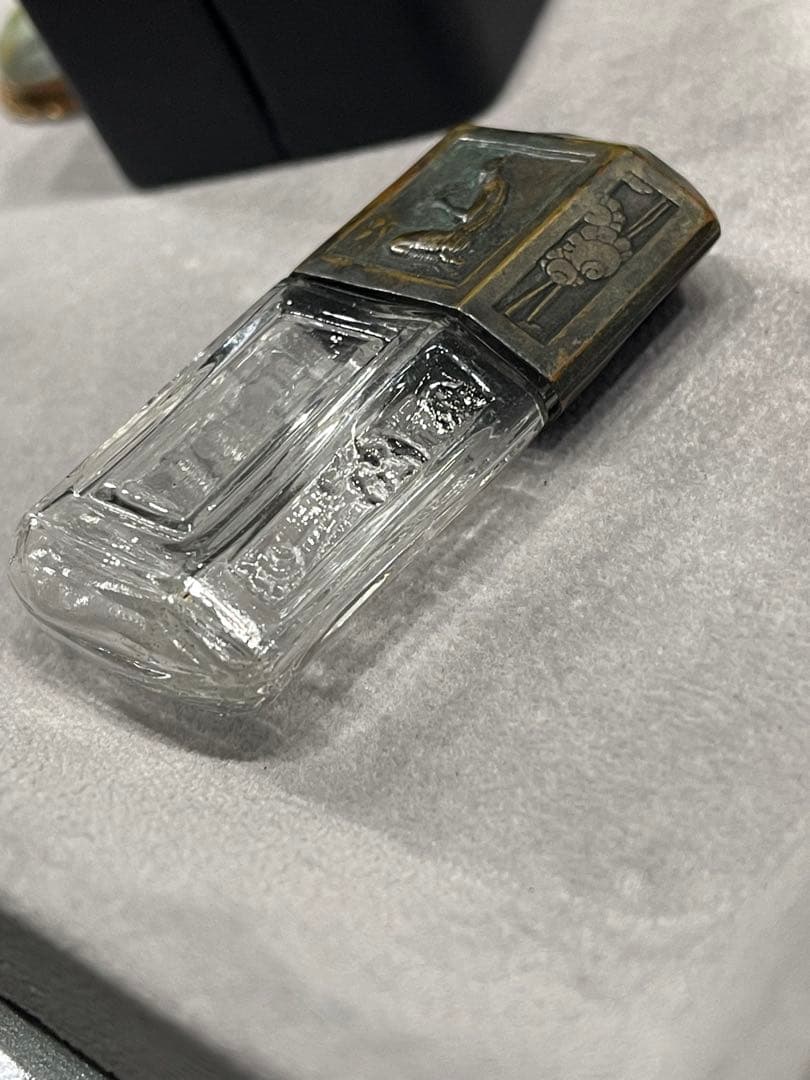 MARCEL PAUTOT アールデコ香水ボトル ガラスと金属 香水瓶 フランス