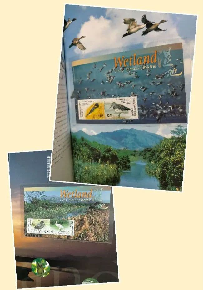 2040 外国切手 中国香港 2000年分豪華アルバム 純金箔製シート入り