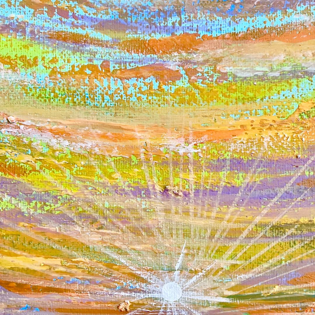 sunset＊4号キャンバス　絵画　原画　風景画　海　ハワイ　沖縄　夕日