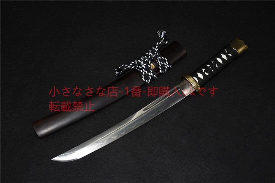 武具　刀装具　日本刀　模造刀　 肋差   短刀 黒檀