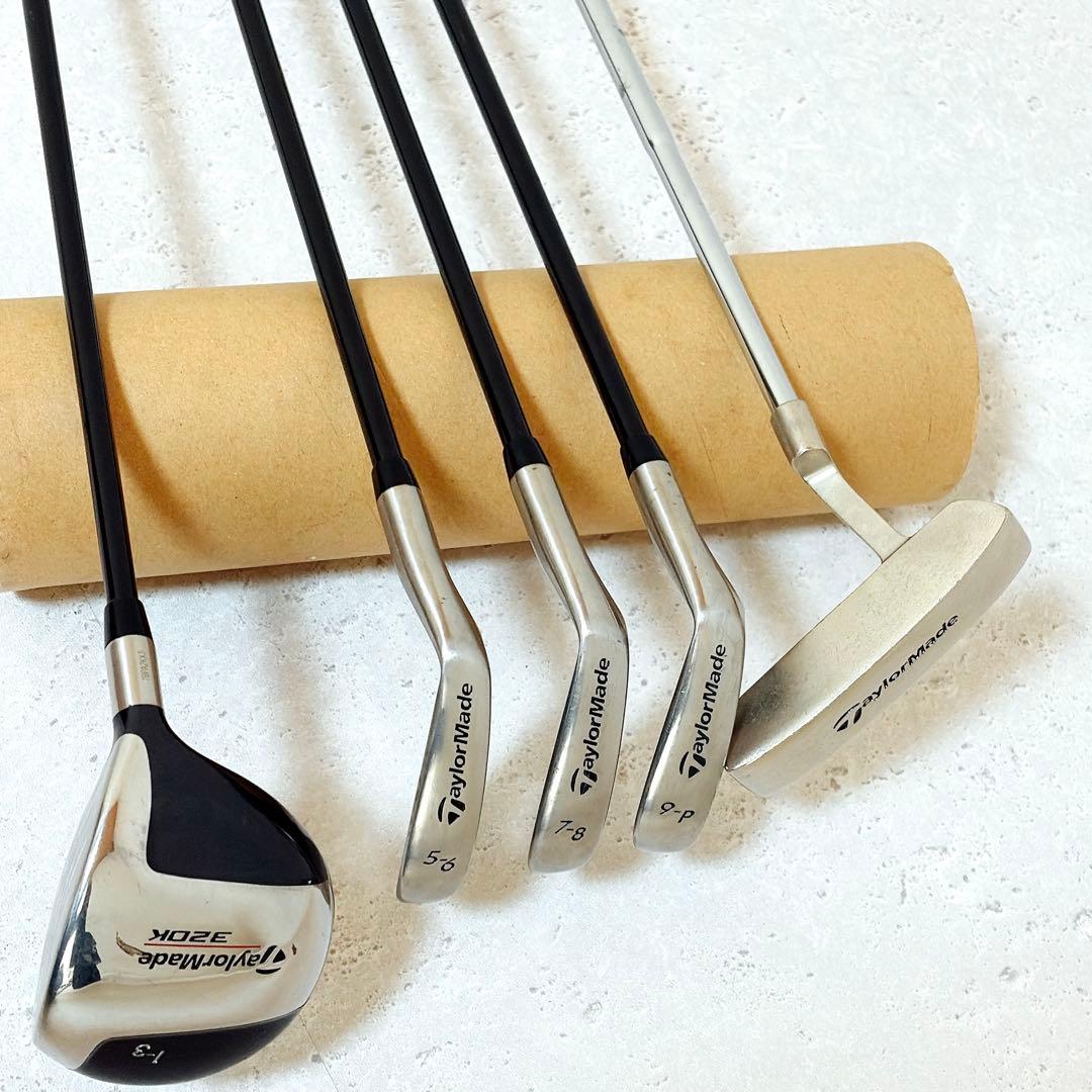 美品 テーラーメイド 320K ゴルフセット キッズ 5本 スタンド式バッグ付