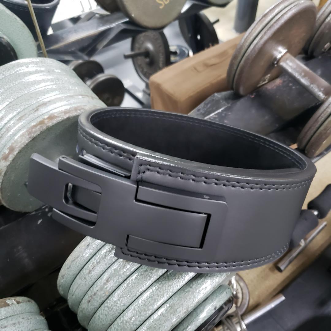 レバーアクションベルト　可変式パワーベルト オールブラック 10ｍｍ Sサイズ