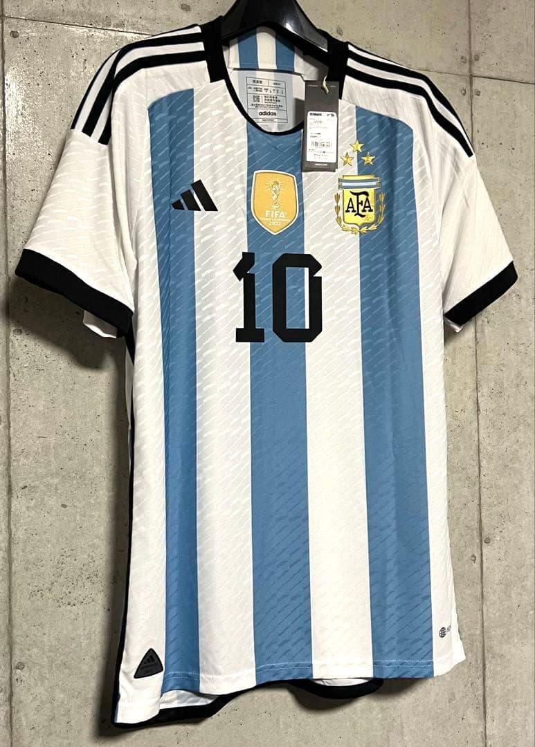 【新品/タグ付き】2022カタールW杯アルゼンチン代表♯10メッシ【XLサイズ】