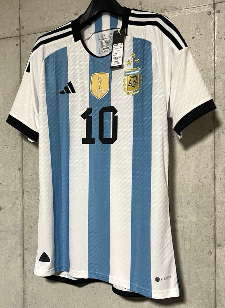 【新品/タグ付き】2022カタールW杯アルゼンチン代表♯10メッシ【XLサイズ】