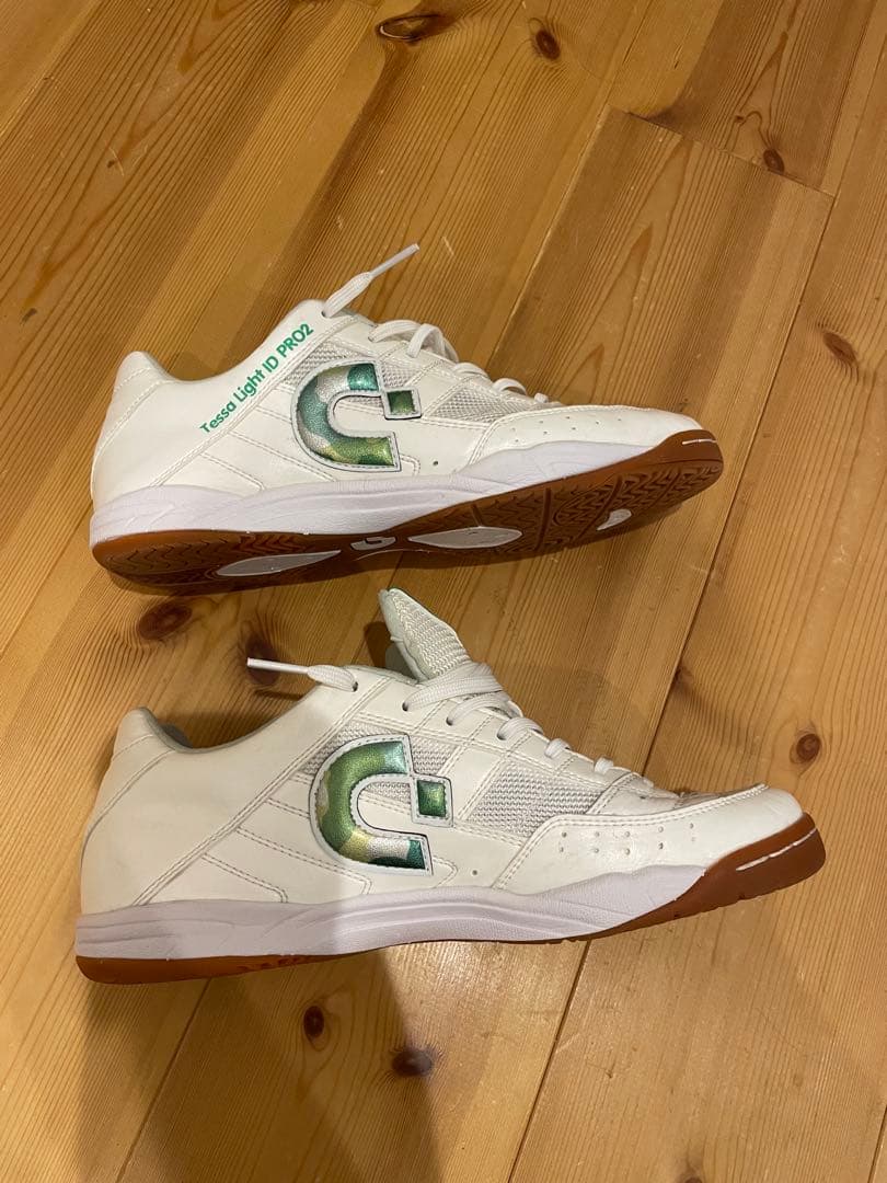 テッサライト　ID2 フットサルシューズ ホワイト/グリーン