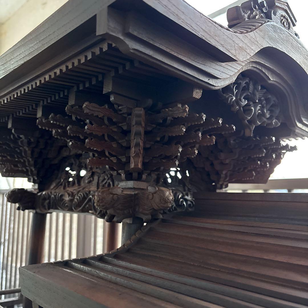 全国配送okです！だんじり自車　欅製　家宝級代物　画像更新！4分の１サイズ