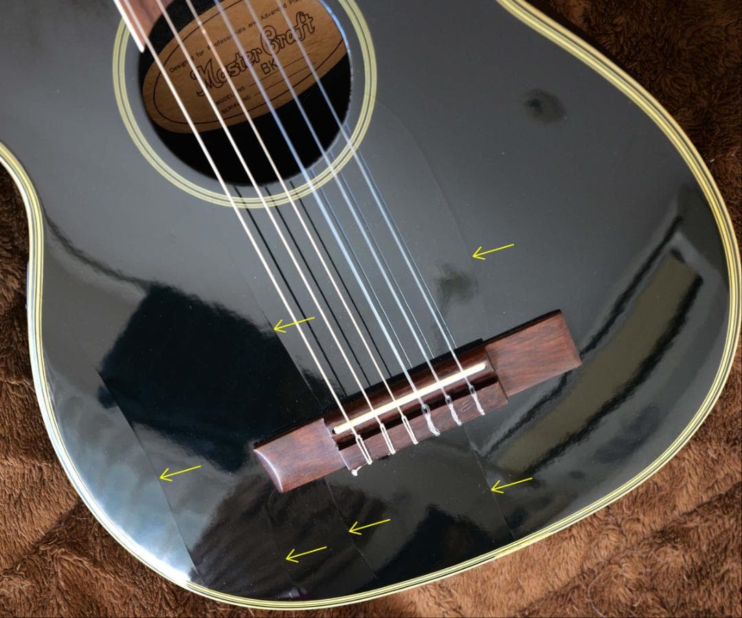 Master Graft BK ミニエレアコ　ガットギター ペグGOTOH交換