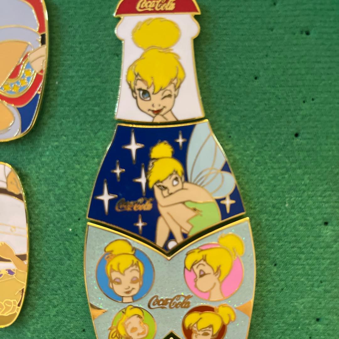 コカ・コーラ ティンカーベルピンズ　4個セット　LE100