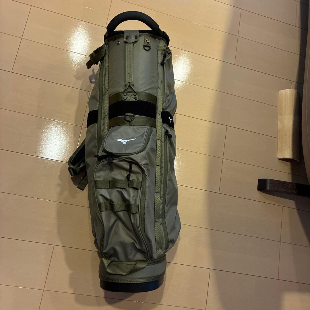 キャディバッグ ミズノ FLOTT 　垂直方向に背負えます　電車移動楽
