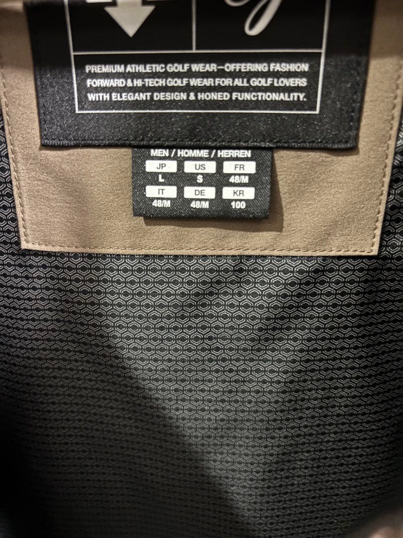 デサント　ゴルフ　サーモジャケット Lサイズ ベージュ