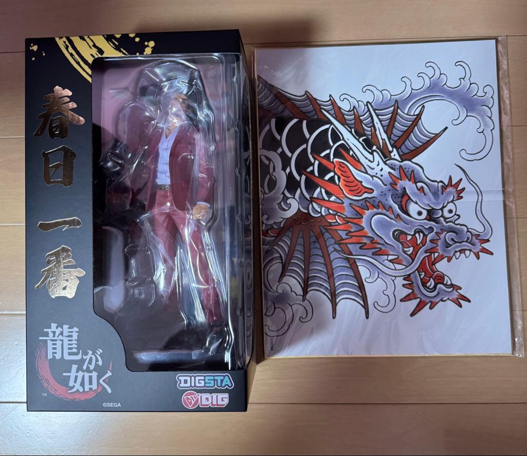 【新品、未開封】龍が如く 春日一番 DIGSTA フィギュア 特典ミニ屏風付