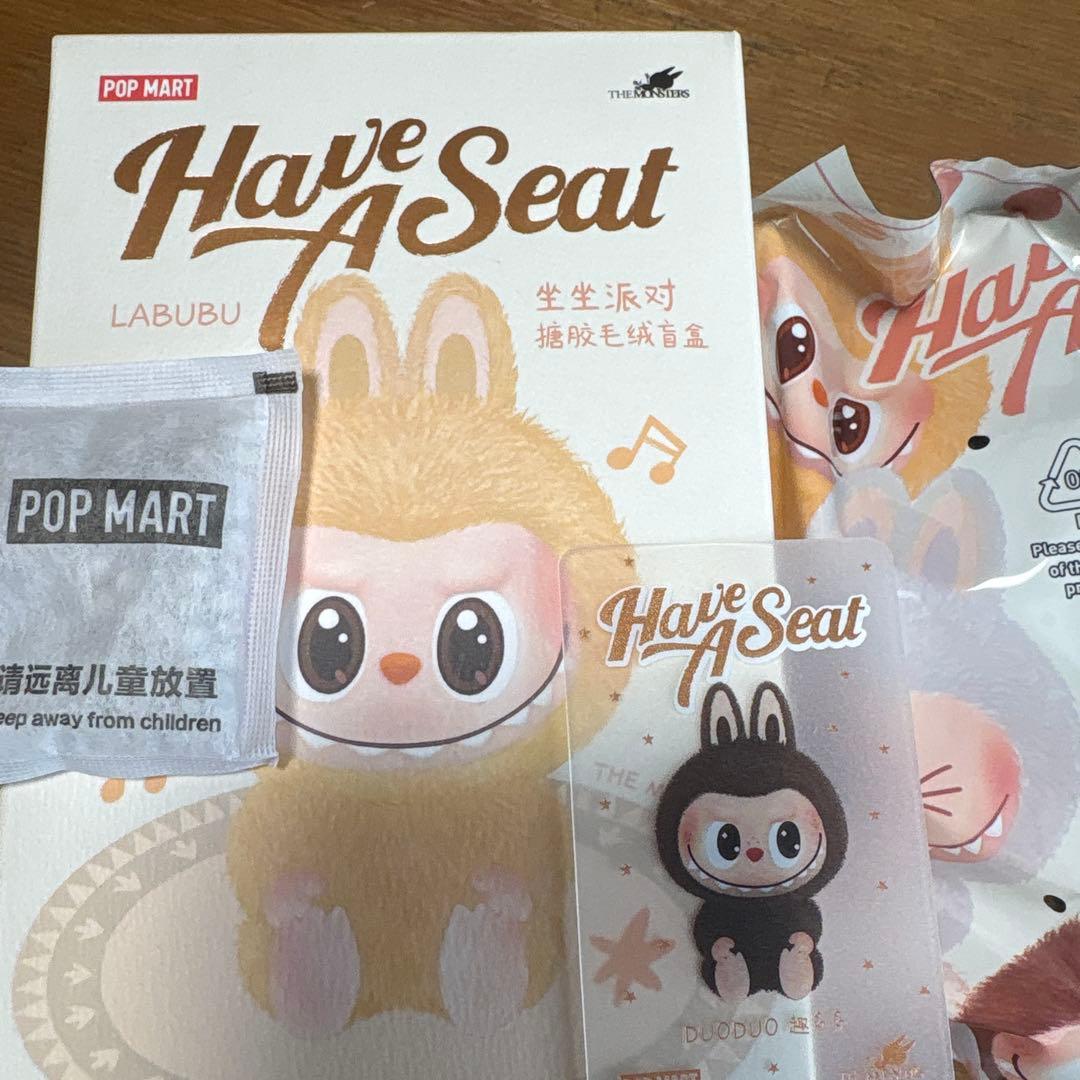 正規品 labubu ラブブ have a seatシークレット DUODUO
