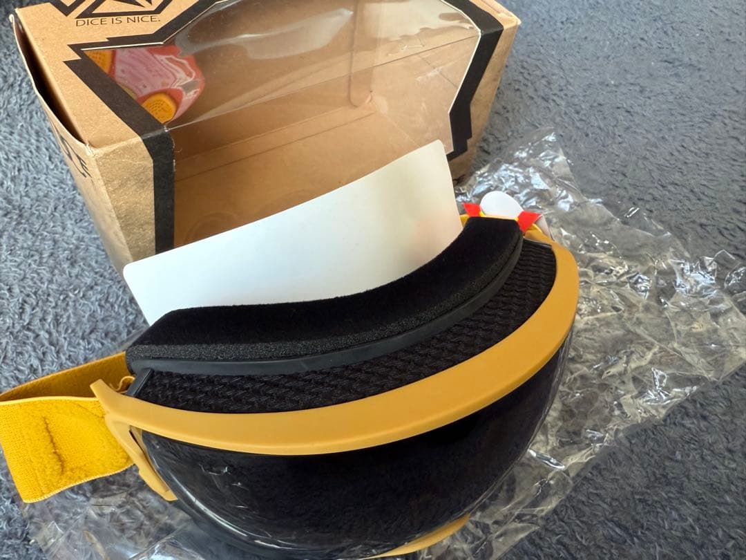 DICE ミラーゴーグル イエロー/ブラック