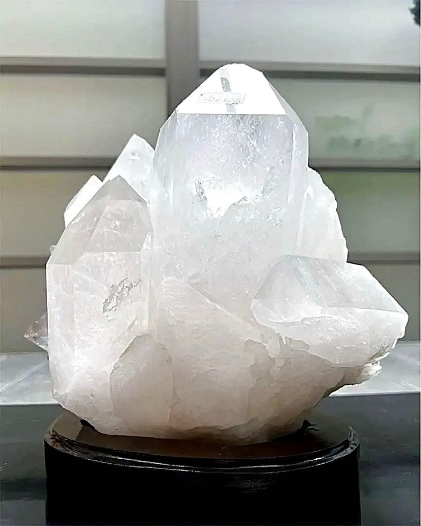 天然水晶 クラスター ヒマラヤ レイボー 専用台付 約12.6㎏ 重量級 サイズ