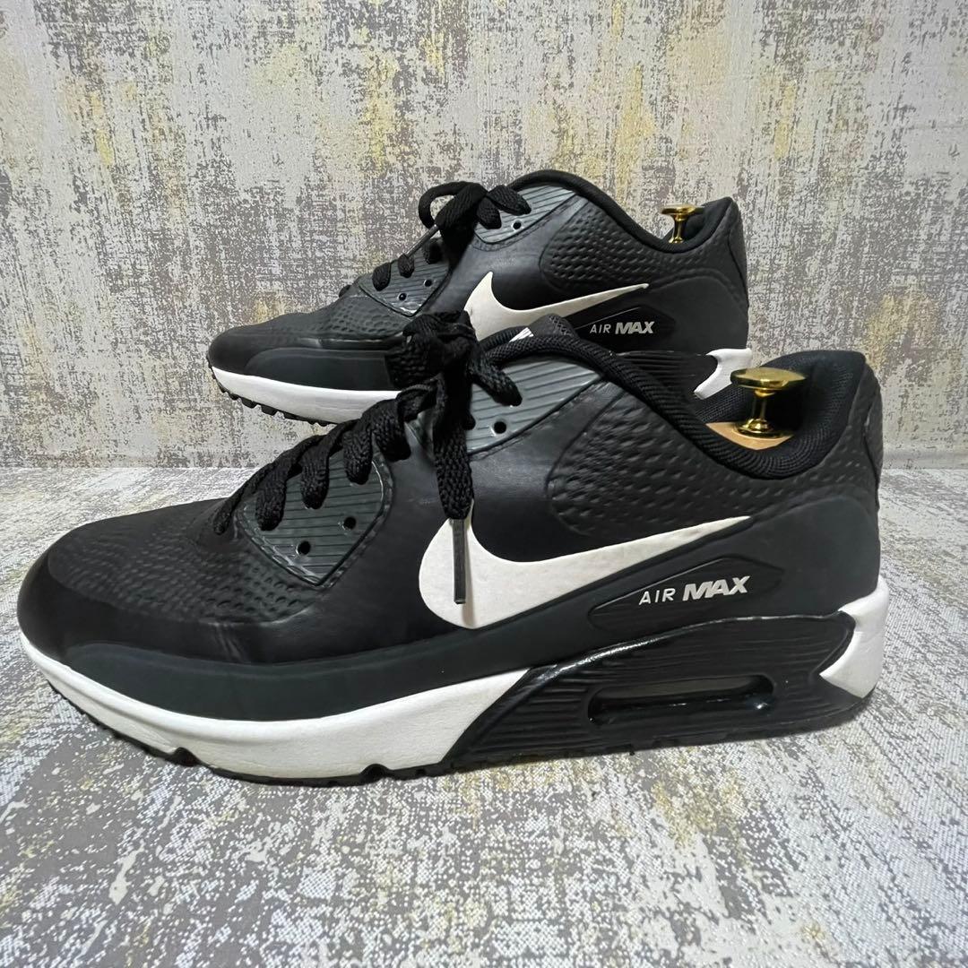 ★美品★ナイキ NIKE エアマックス90 ゴルフ【27.5】ブラック/ホワイト