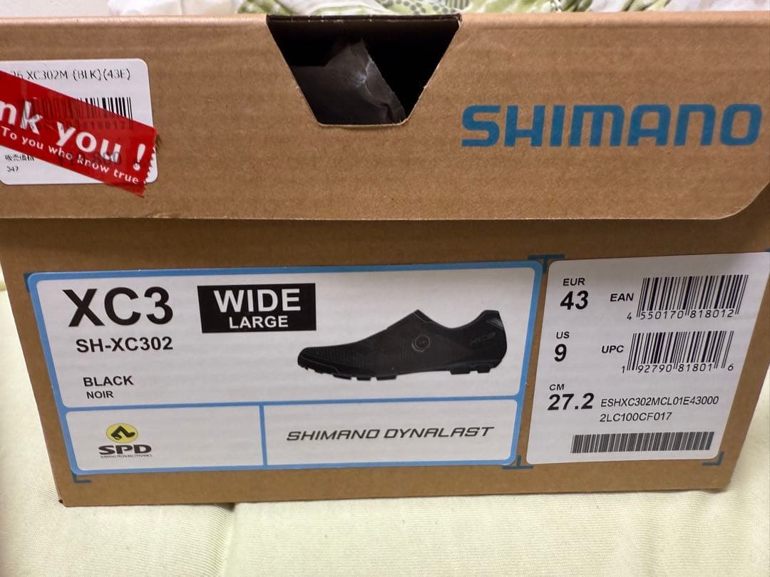 SHIMANO（シマノ） SH-XC302　spdシューズ　43サイズ
