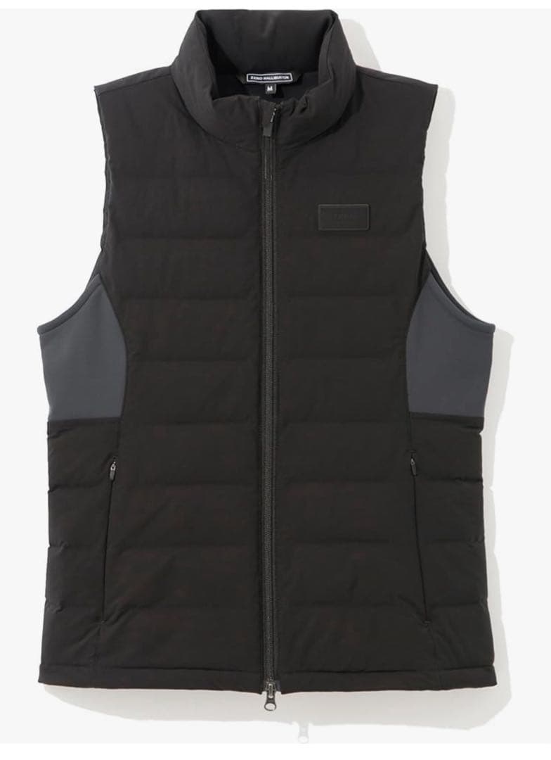 未使用 ゼロハリバートンゴルフ レディース　ハイブリッド中綿ベスト Lサイズ 黒