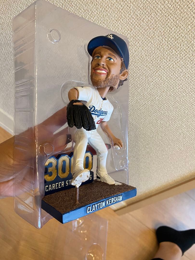 ドジャース カーショー 3000奪三振記念　ボブルヘッド