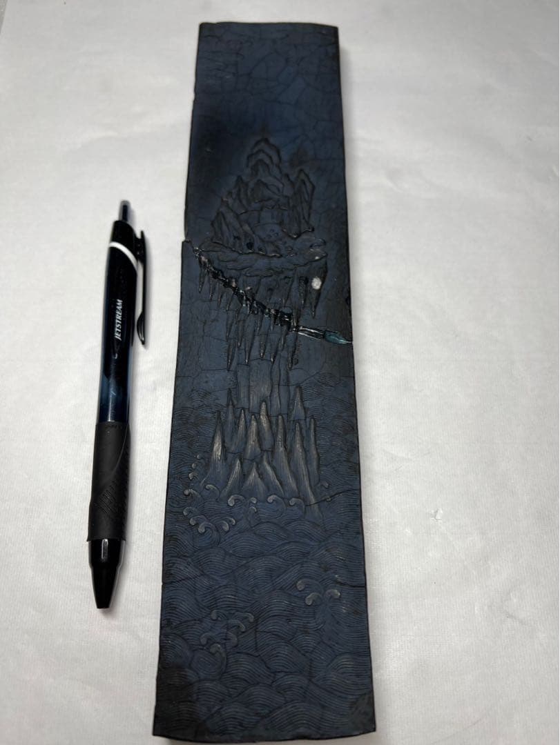 京都老舗清水堂超特大20丁型 大正昭和期骨董蓬莱山293g 補修有為超得で！