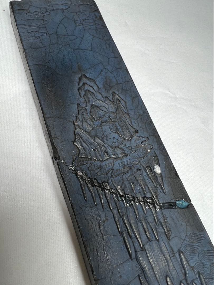 京都老舗清水堂超特大20丁型 大正昭和期骨董蓬莱山293g 補修有為超得で！