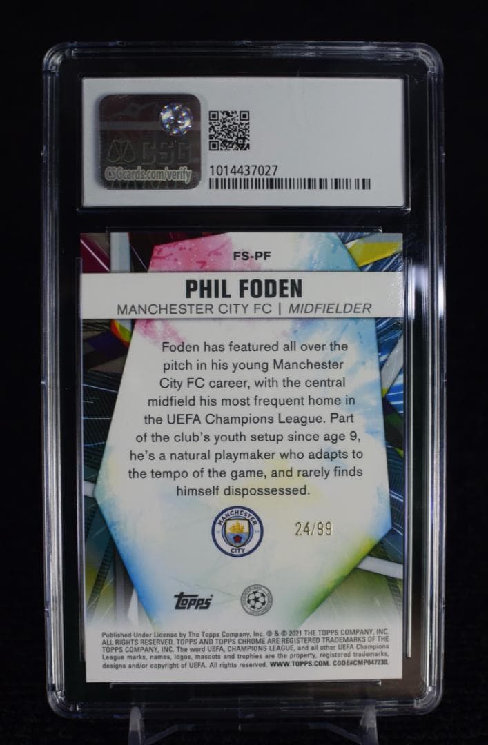 その他 2020 Phil Foden Topps Chrome Sapphire