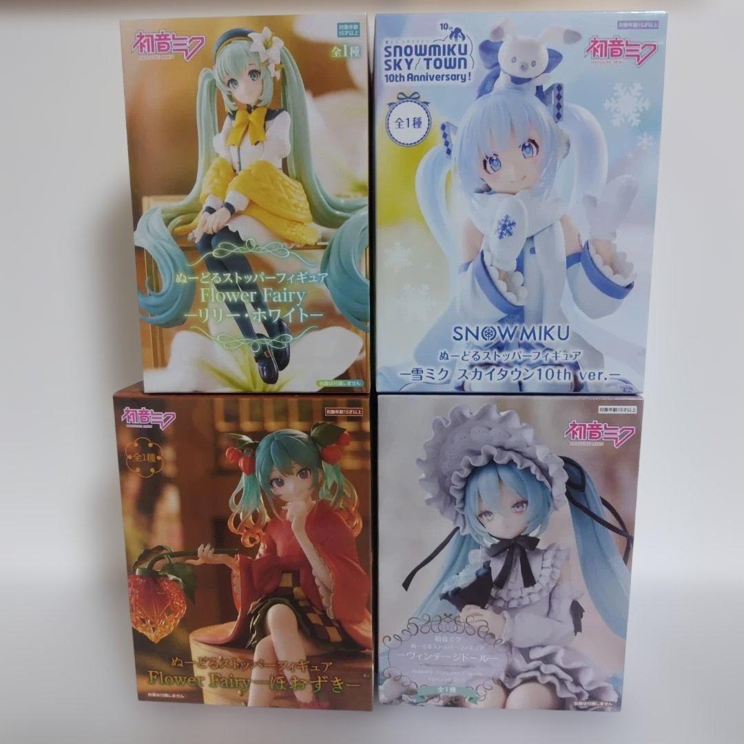 初音ミク ぬーどるストッパー フィギュア 4体 セット