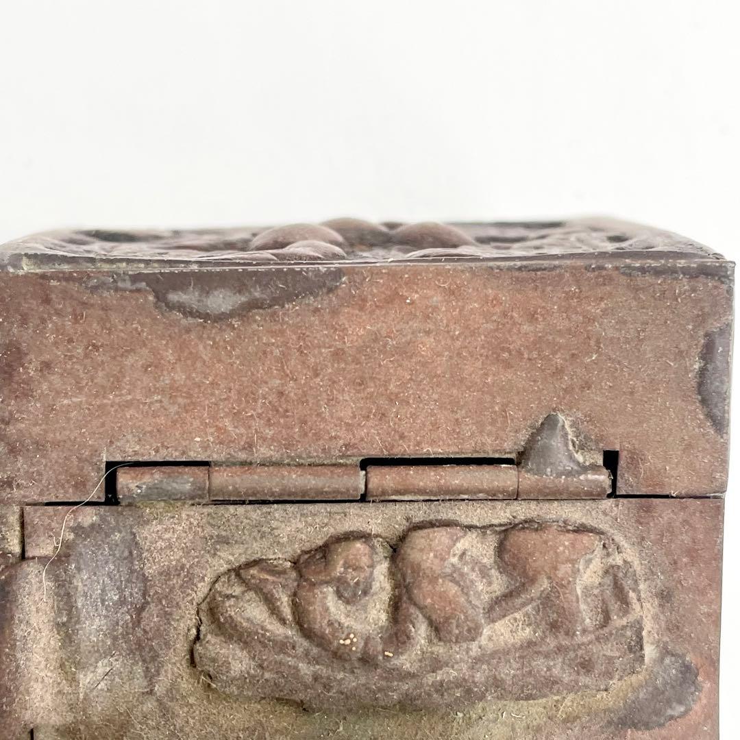 銅製 矢立 筆記具 布袋 アンティーク 骨董 大きいサイズ