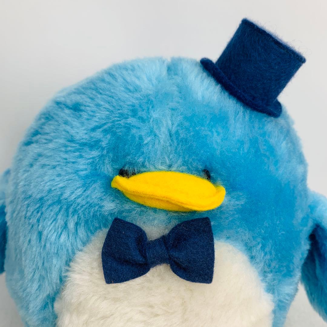 日本製　タキシードサム　ぬいぐるみ　レトロ　青　ブルー　サンリオ