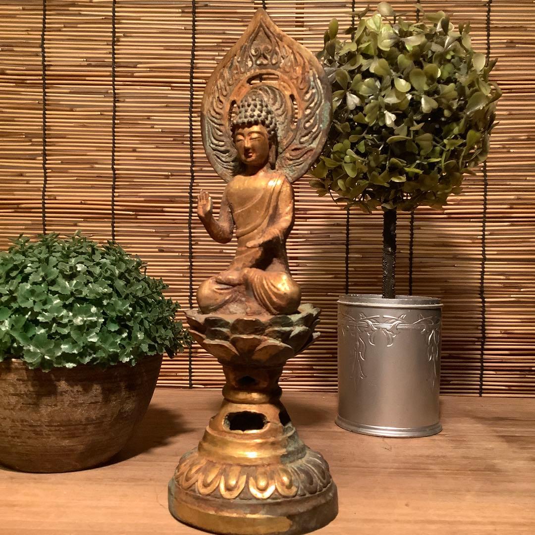 朝鮮・三国時代「秘仏・阿弥陀如来坐像」高句麗・百済・新羅・寺院仏閣・鍍金銅仏