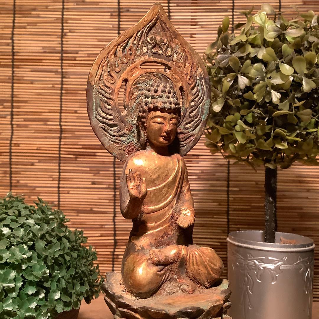 朝鮮・三国時代「秘仏・阿弥陀如来坐像」高句麗・百済・新羅・寺院仏閣・鍍金銅仏