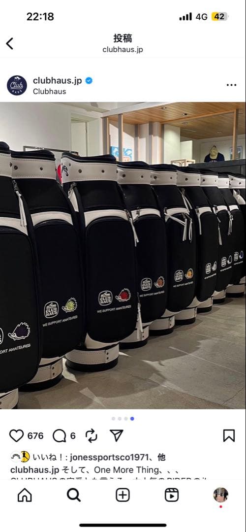 希少10色各１個　ジョーンズ　クラブハウス　 キャディバッグ