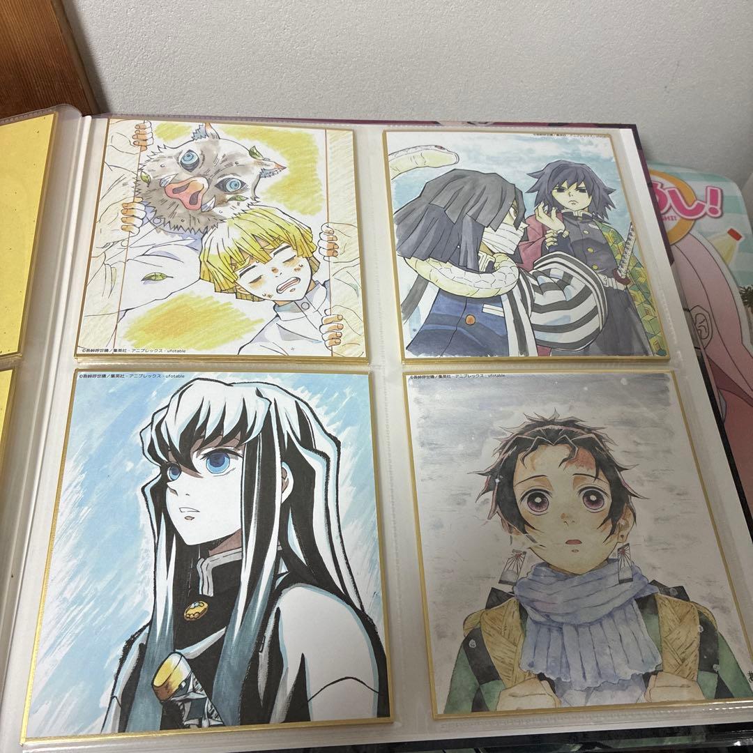 鬼滅の刃 全集中展 複製色紙拾集帳　複製ミニ色紙 壱 弍 参 肆 伍　フルコンプ