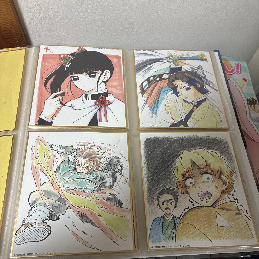 鬼滅の刃 全集中展 複製色紙拾集帳　複製ミニ色紙 壱 弍 参 肆 伍　フルコンプ