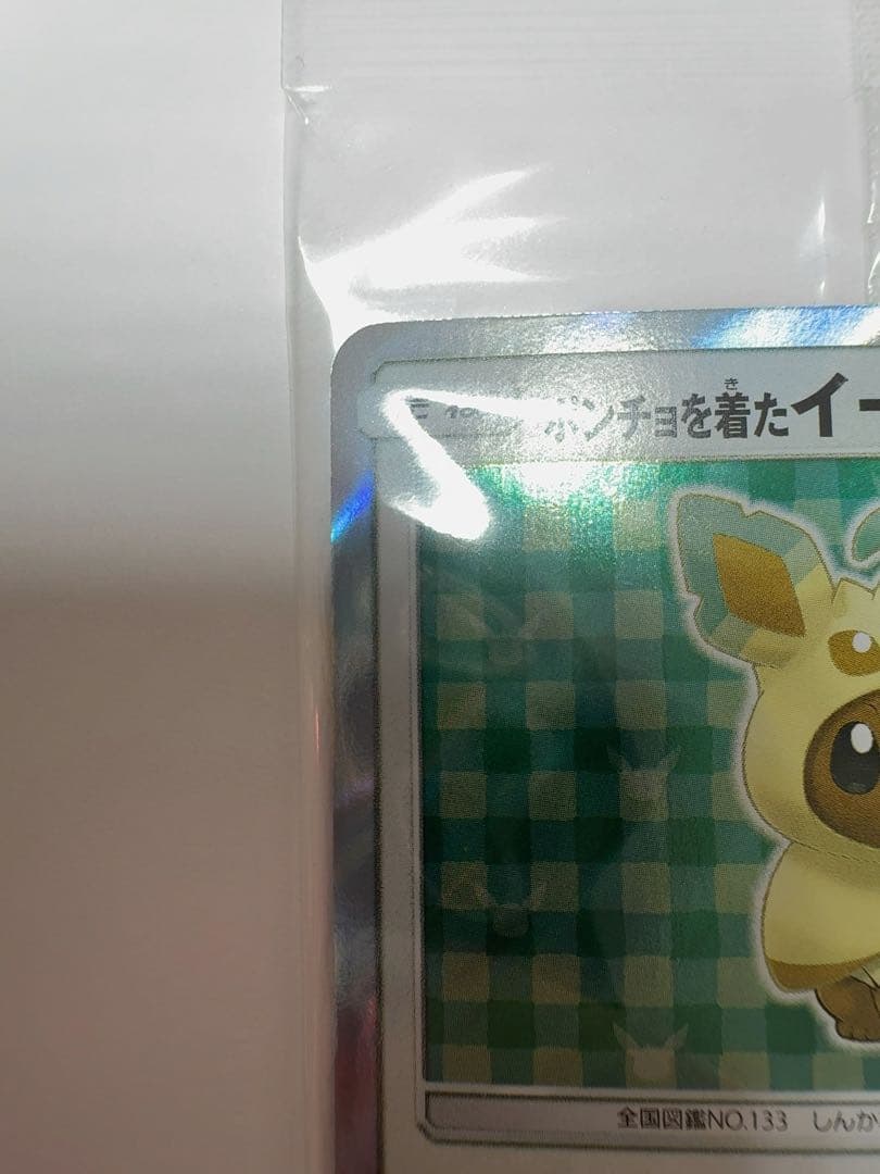 ポンチョを着たイーブイ　未開封　リーフィア　ポケモンカード