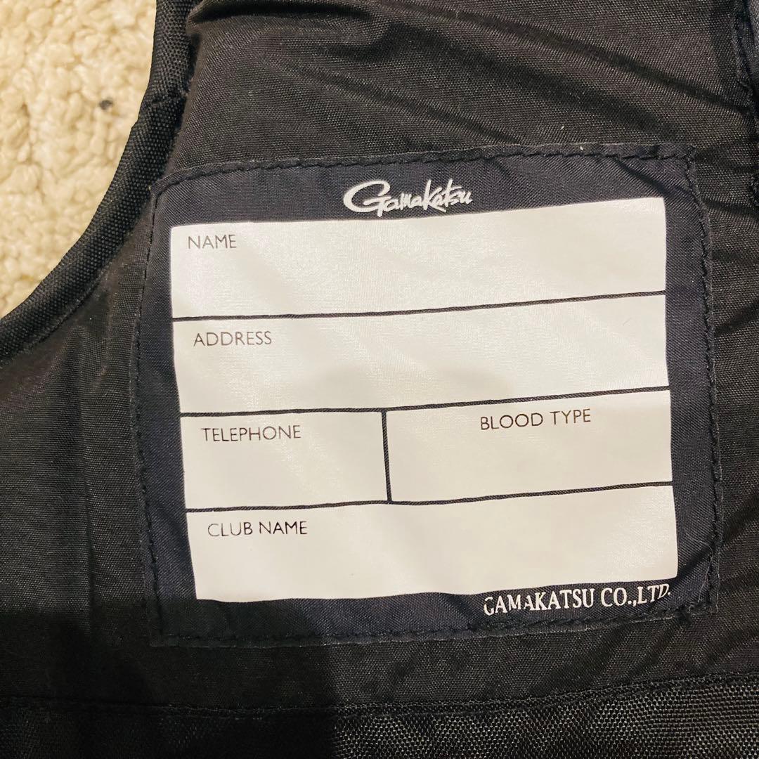 がまかつ　フローティングベスト　GM-2180 黒×赤×金　Lサイズ