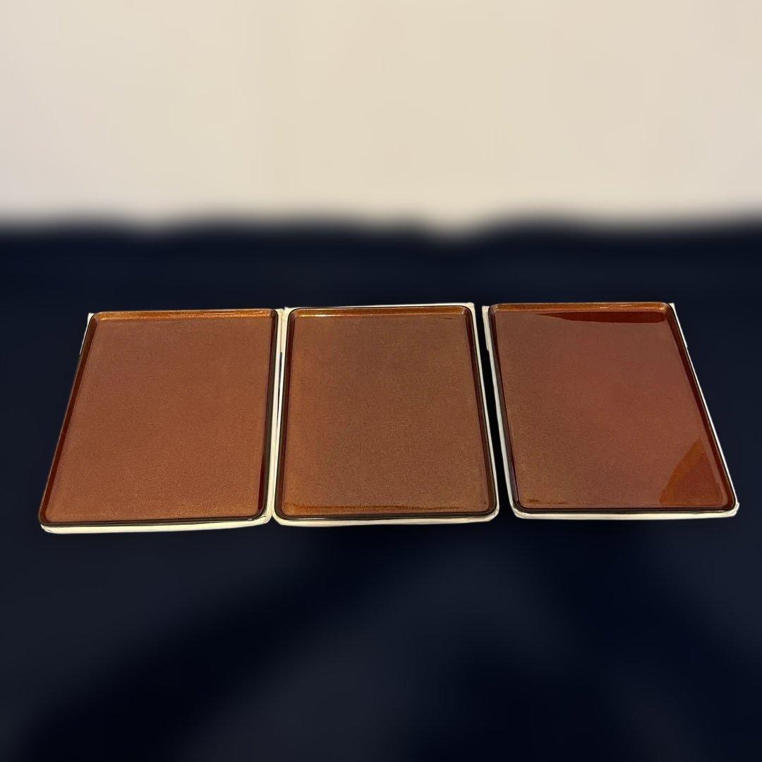 輪島塗　角藤漆器店謹製　梨子地　卓上膳　6枚セット　共箱　茶道具 　お盆送料無料