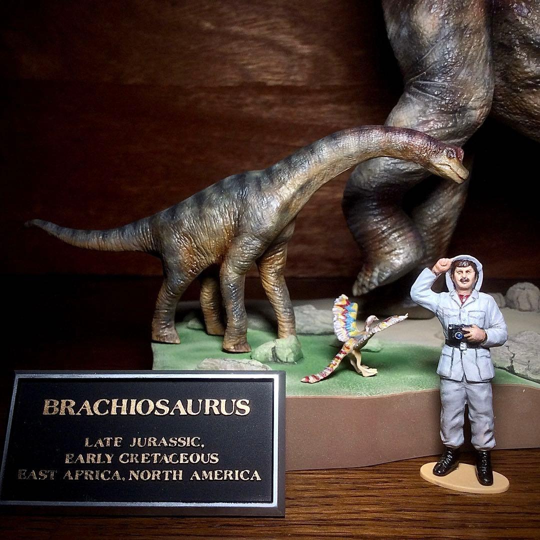 タミヤ ブラキオサウルス 情景セット 完成品！