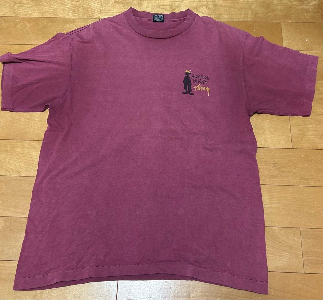 80’s~90’s old stussy Shadow Man黒タグシャドーマン