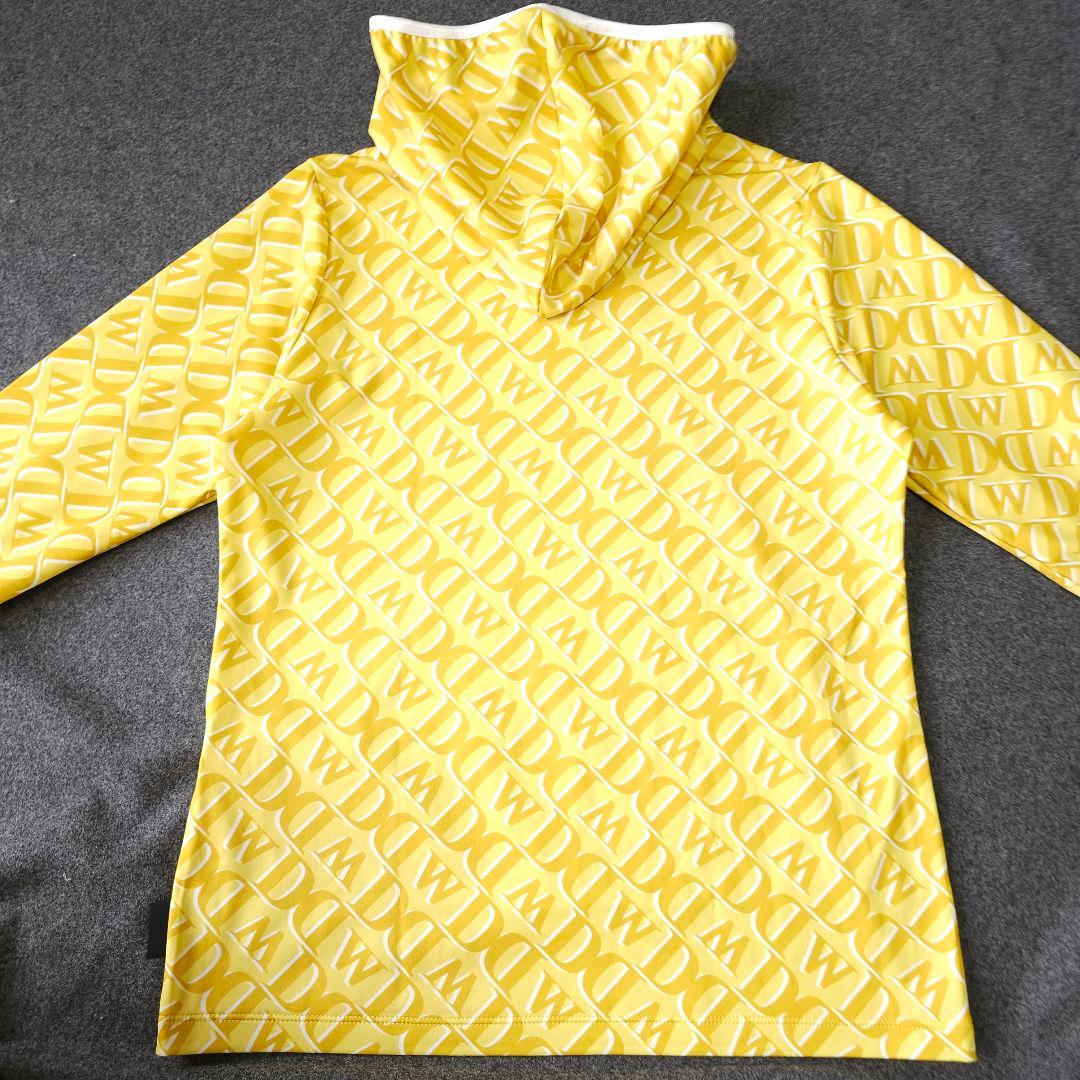 【ダンスウィズドラゴン】人気ラバーロゴ×ロゴネーム総柄 長袖ゴルフパーカーM