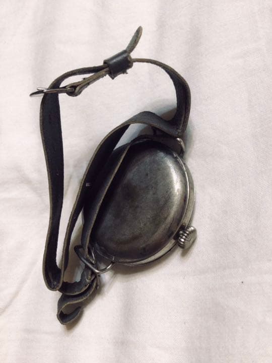 1930年代 スイス製 RONDA社 軍用 純銀 腕時計型コンパス 方位磁石