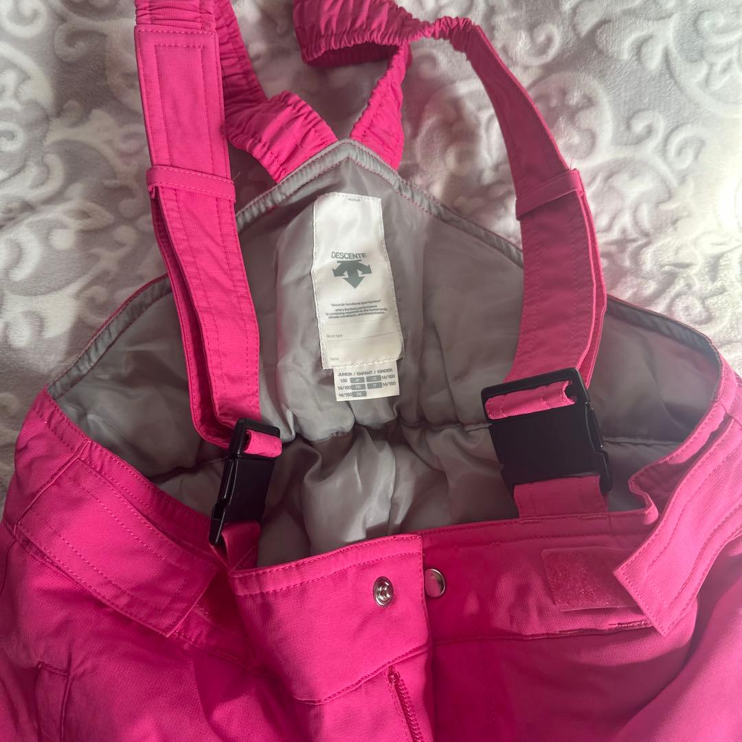 デサント スキーウエア 150 140 女の子ウエアセット スノーウェア 上下