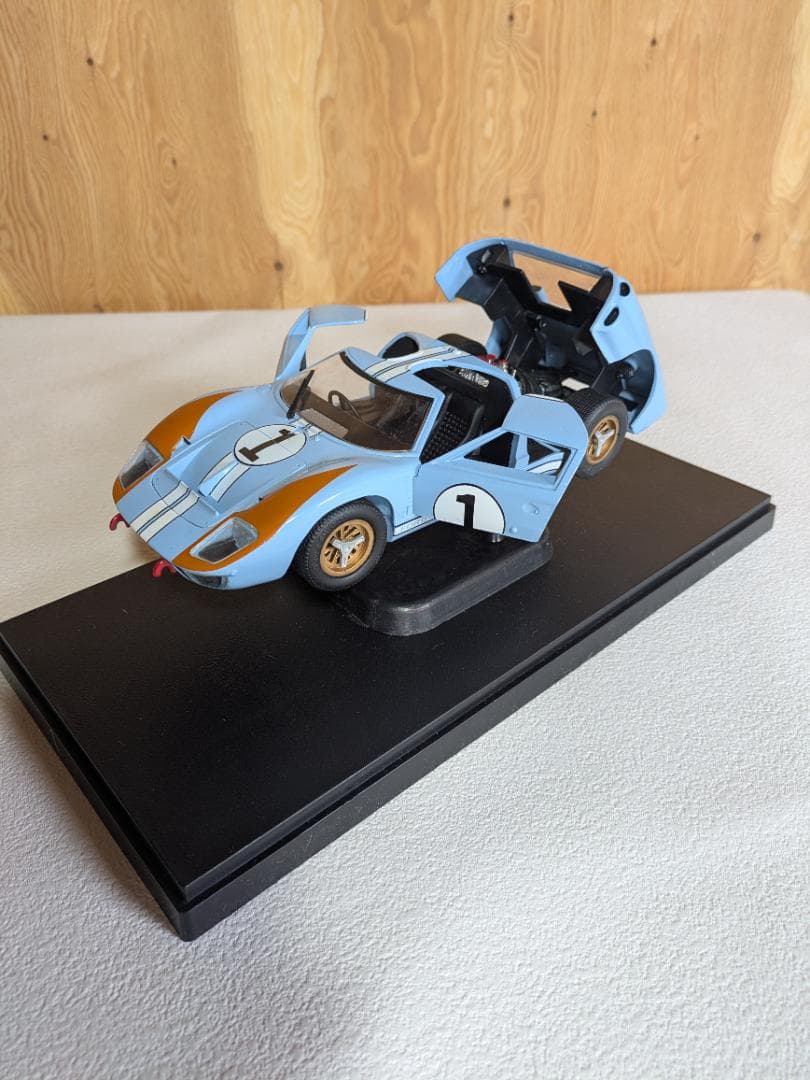 フォード GT40 ミニカー 水色/オレンジ