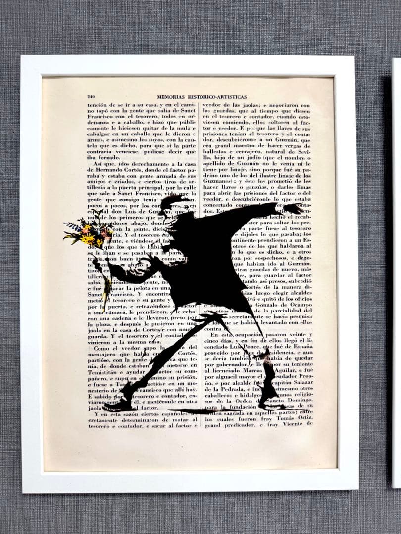 No.291フレーム付きキャンバスアート　アートポスター　バスキア　バンクシー