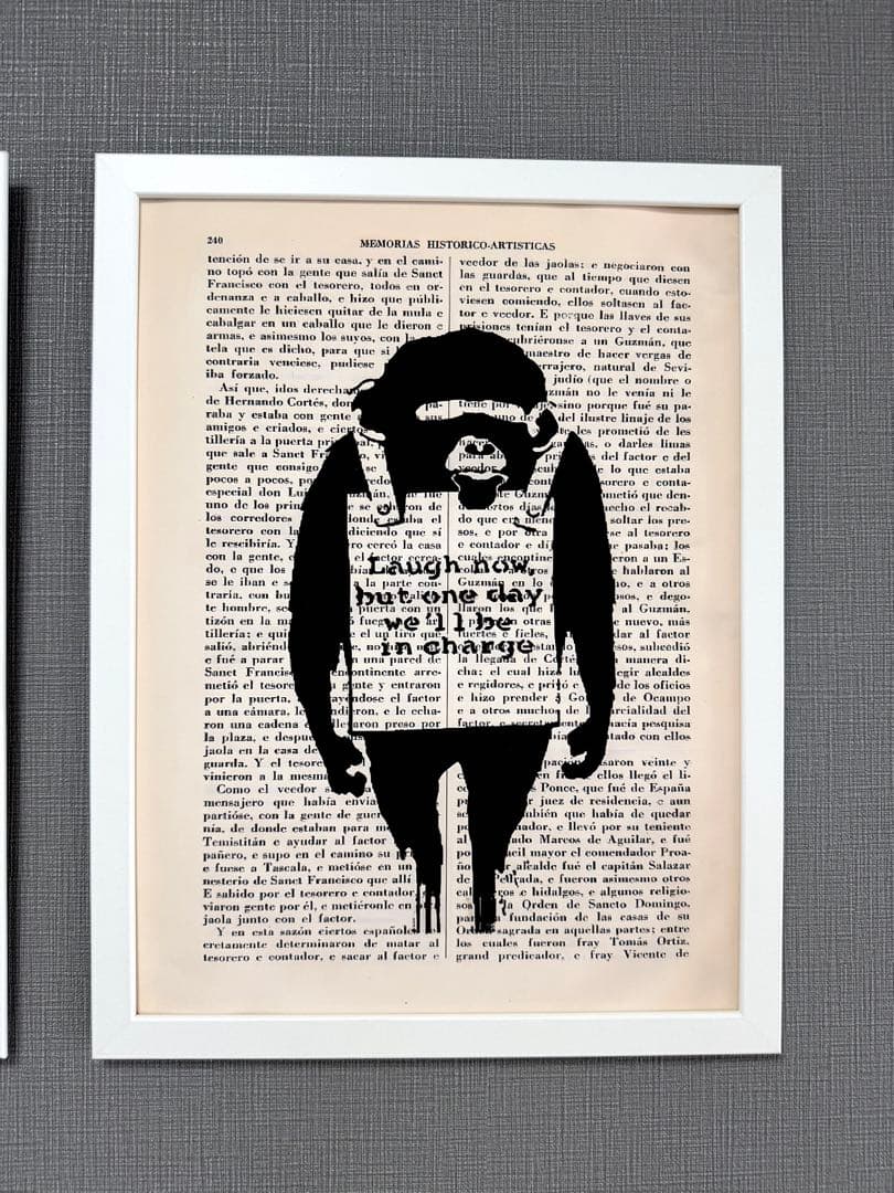 No.291フレーム付きキャンバスアート　アートポスター　バスキア　バンクシー