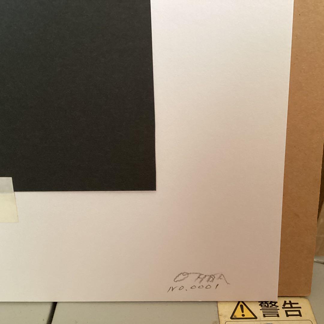 大場雅文作　山女魚アート画　作者サイン　【作品　額装裏】有り　制作NO０００１号