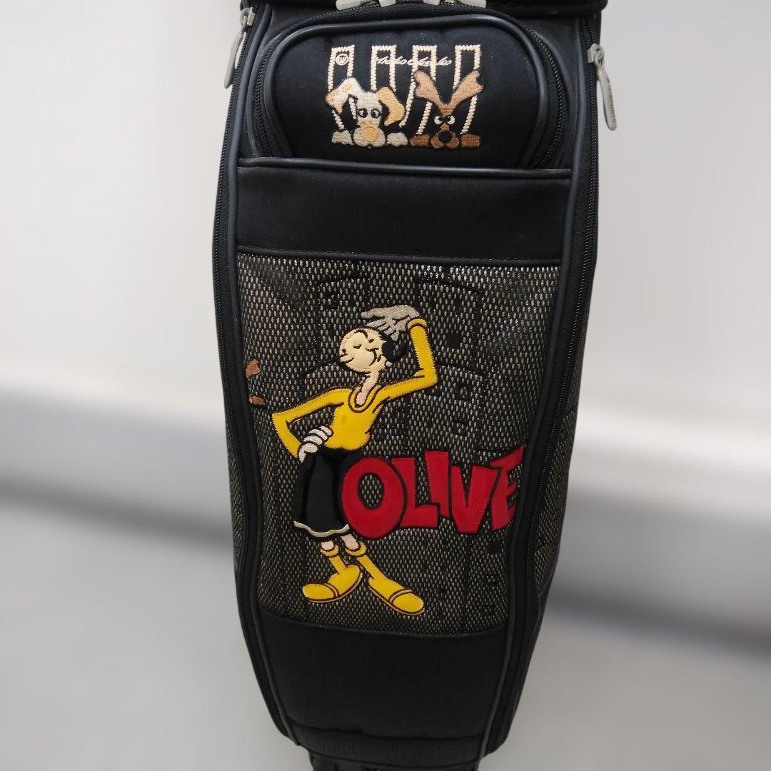 ウエサコ スポーツ オリーブキャラクターキャディーバッグ キャスター付き男女兼用