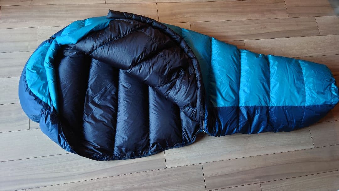 NANGA シュラフ450DX スリーピングバッグ 青/ターコイズ